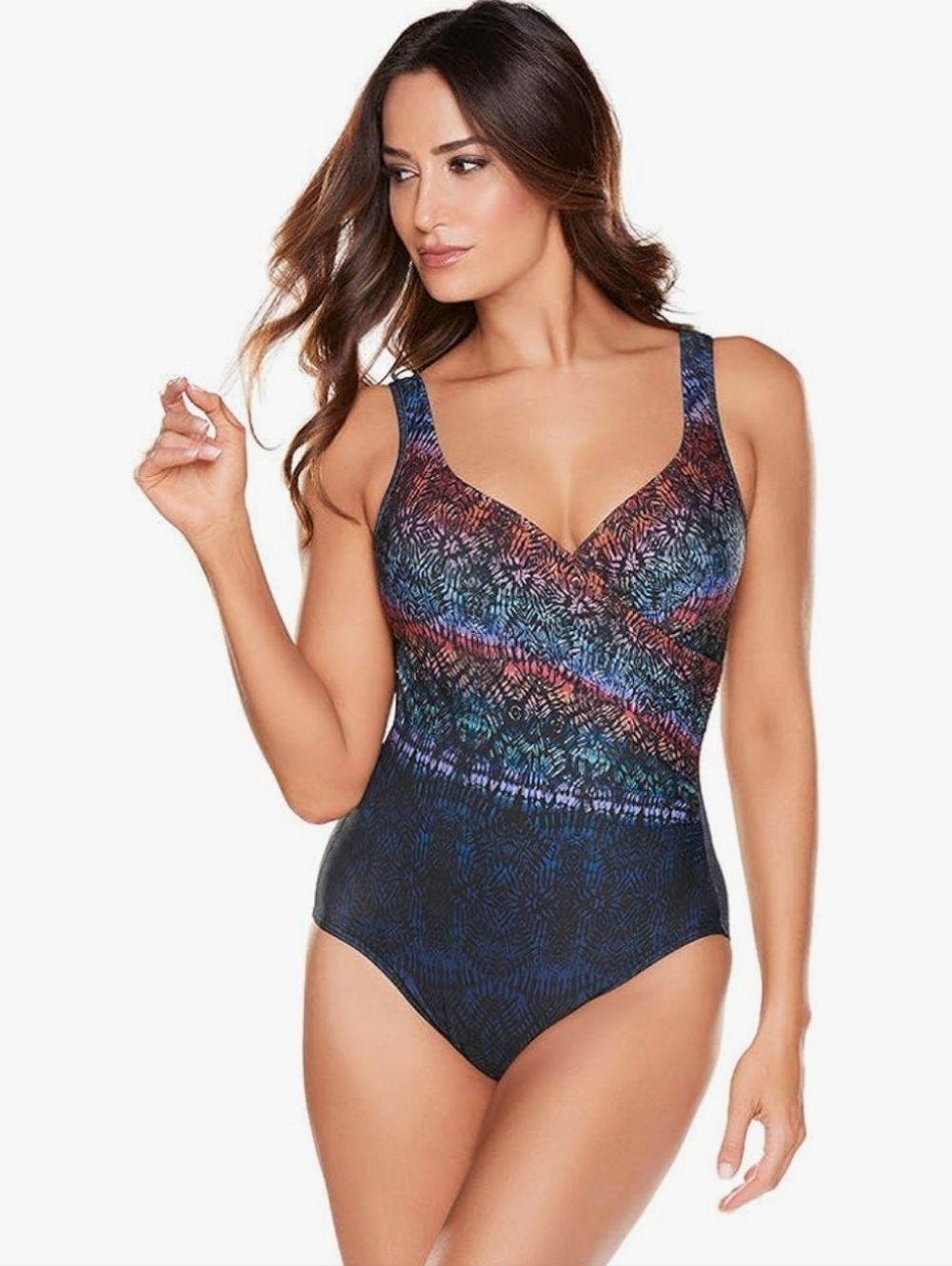 Miraclesuit Women's One Piece Swimsuite Tramonto Belle Tummy Control Wire Braw